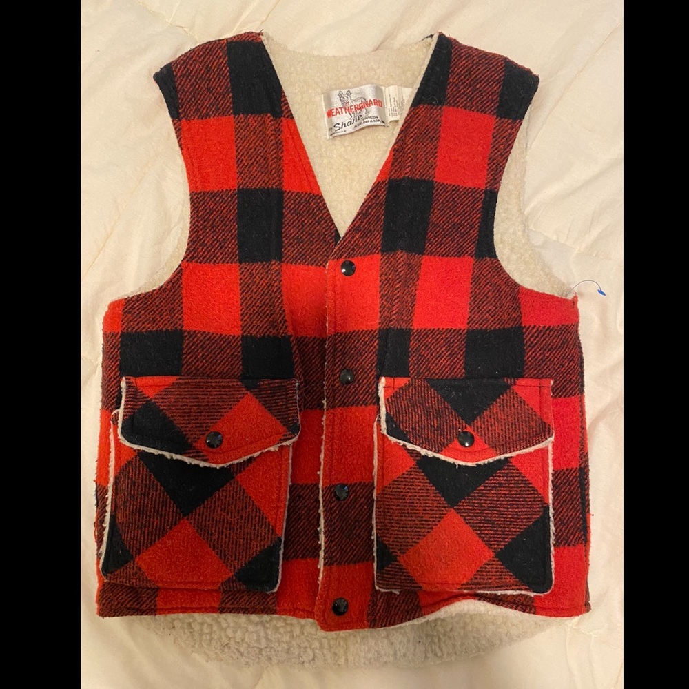Vintage Wool Flannel Vest